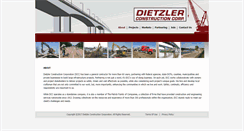 Desktop Screenshot of dietzlerconstruction.com