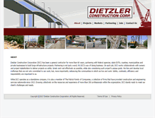 Tablet Screenshot of dietzlerconstruction.com